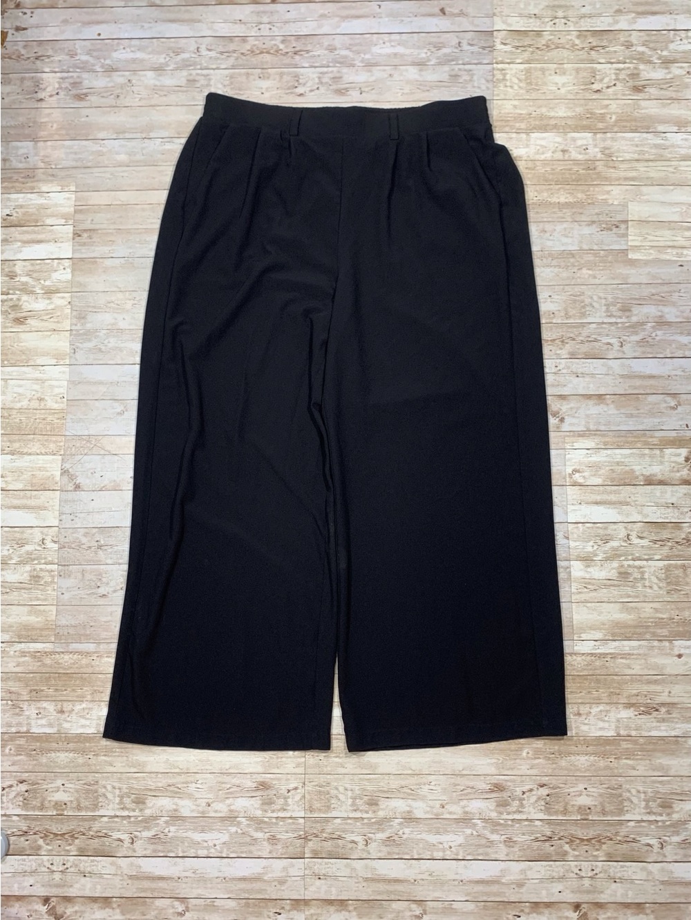 Torrid Pull On Stretch Crepe High Rise Wide Leg Black Pants Size 2 (2X)